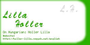 lilla holler business card